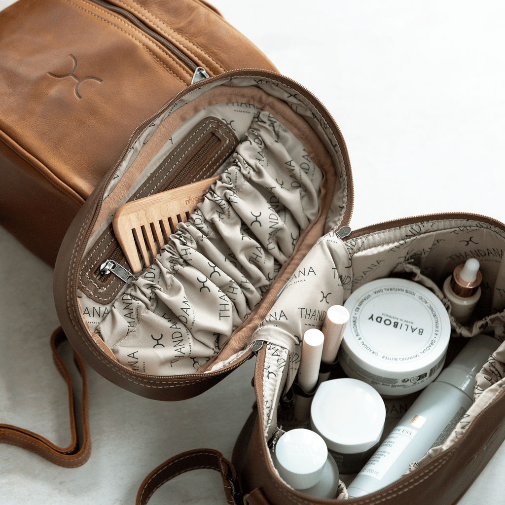 Thandana Leather Bougie Vanity Bag - KaryKase