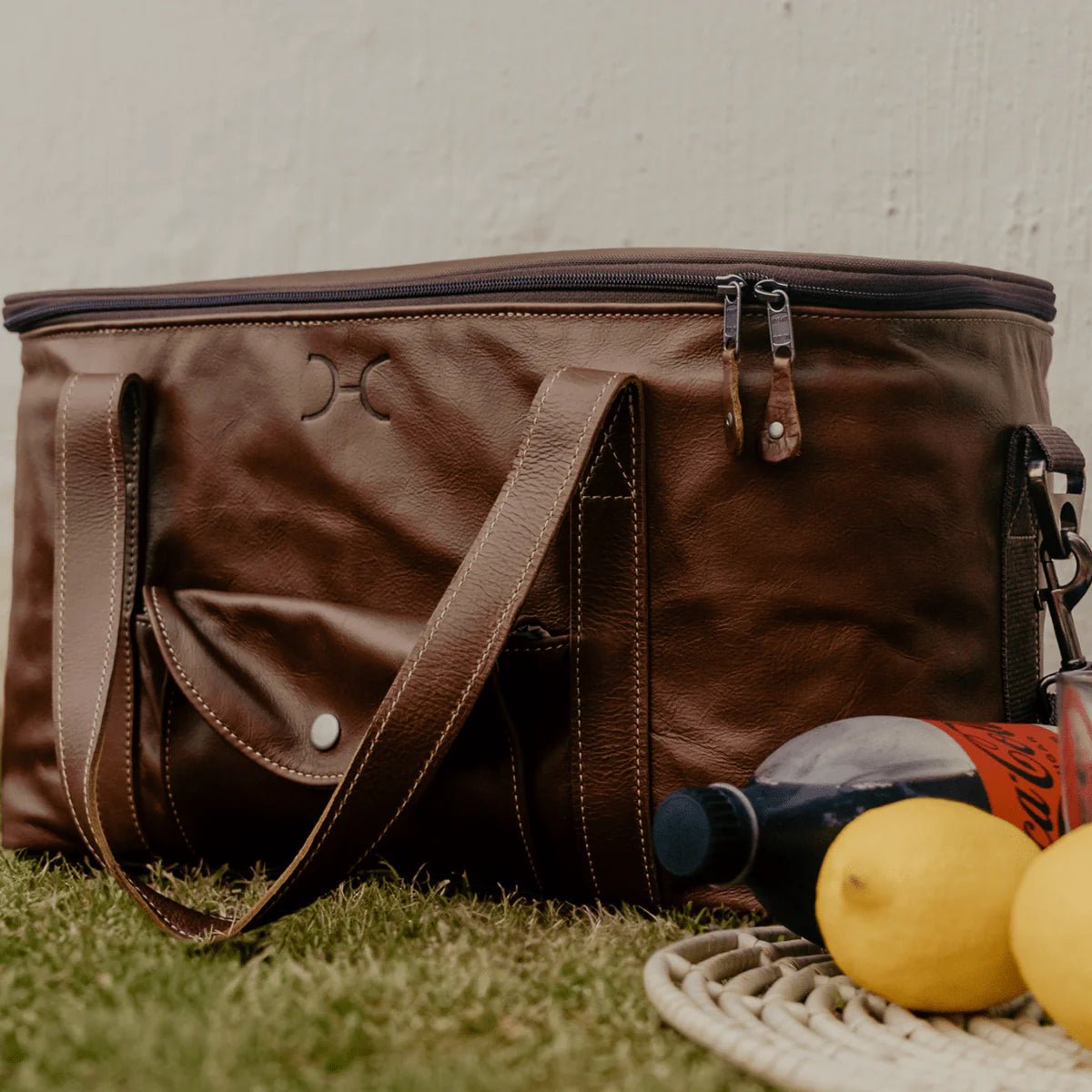 Thandana Leather Caddy Cooler Bag - KaryKase