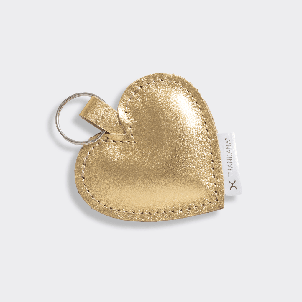 Thandana Leather Heart Key Ring - KaryKase