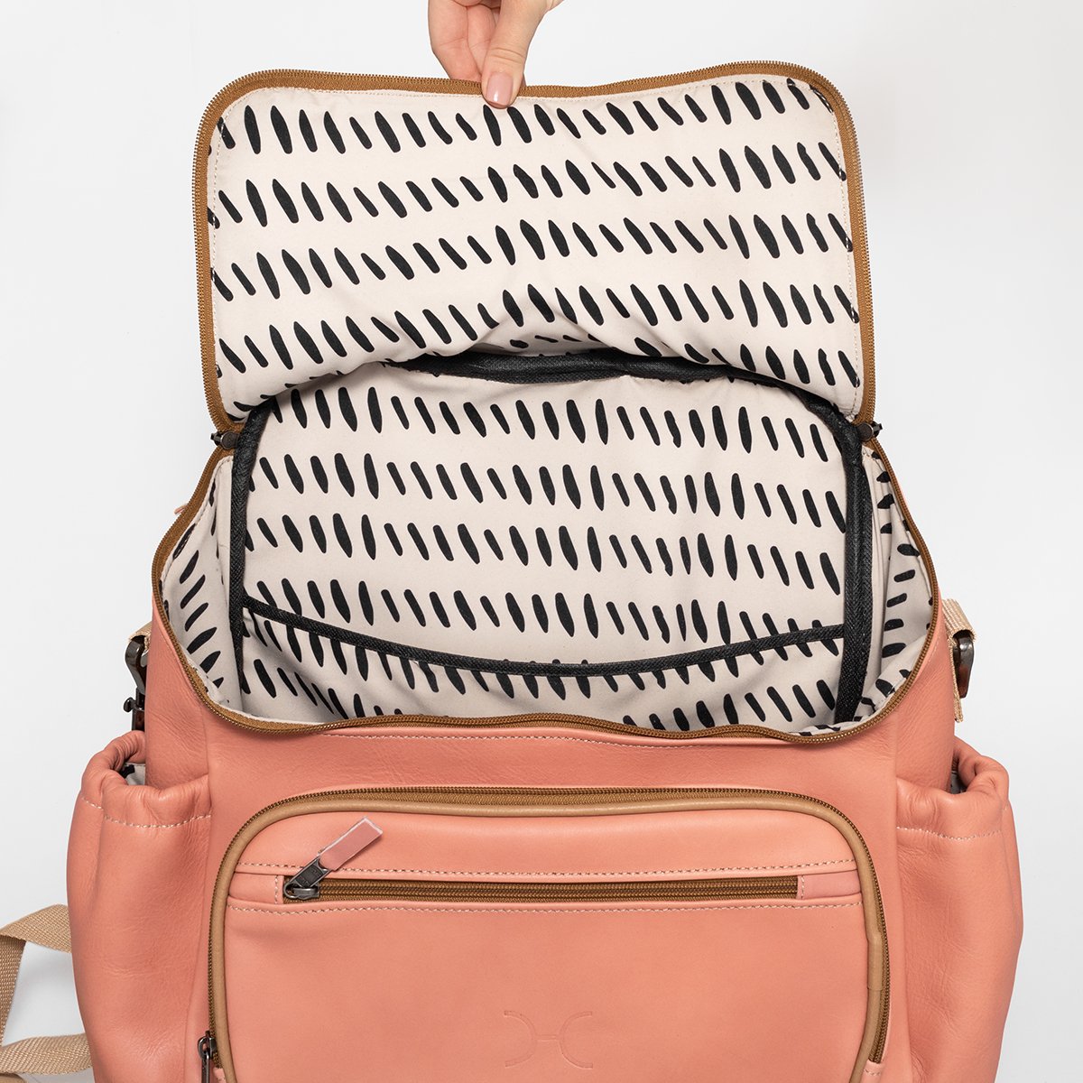 Thandana Leather Nappy Backpack - KaryKase