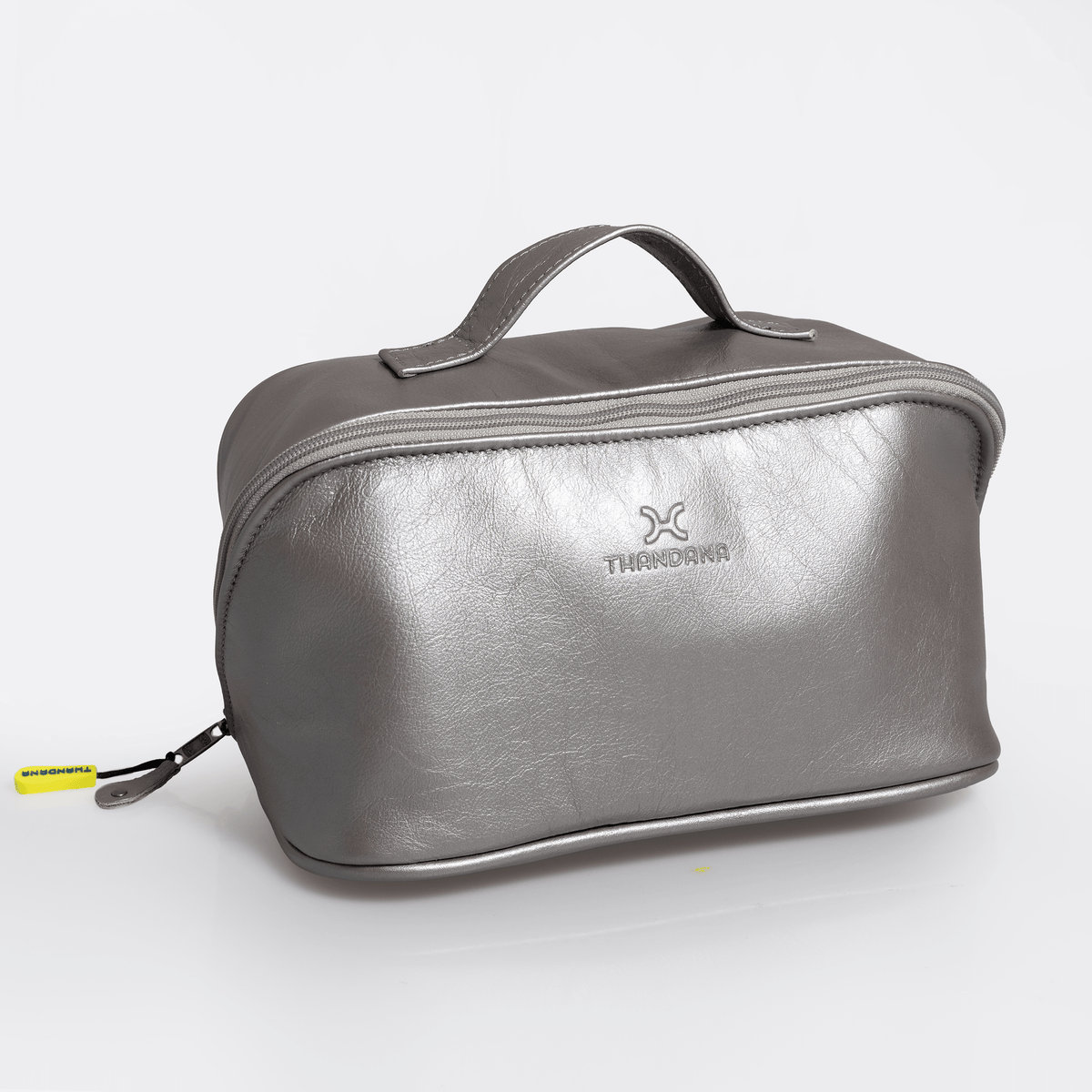 Thandana Leather Side Mouth Vanity Bag - KaryKase