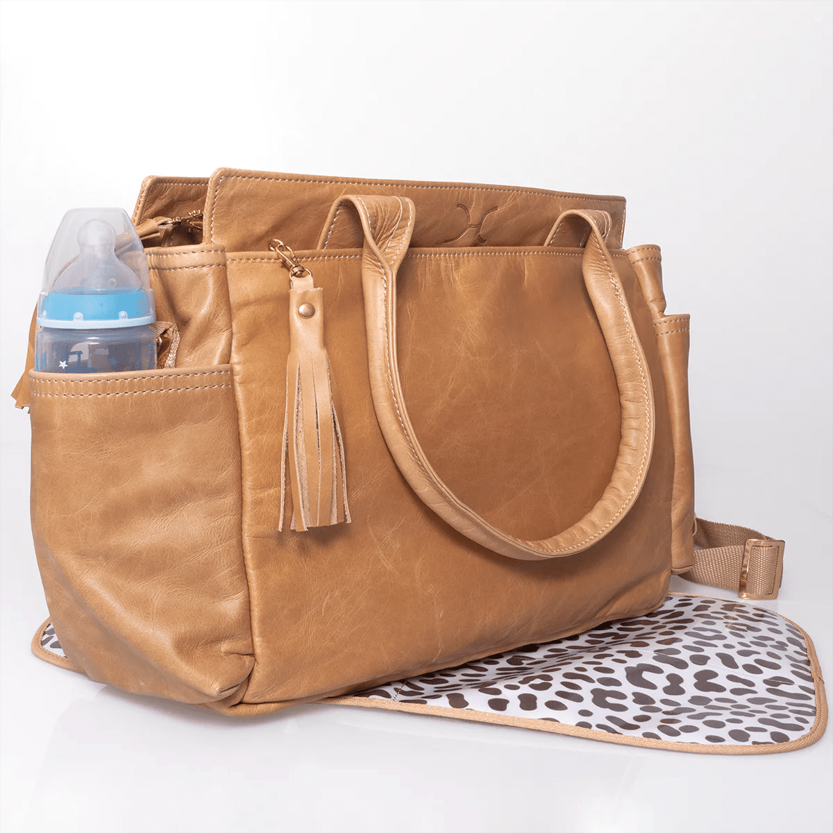 Thandana Noa Leather Handbag | Print Faux Fur - KaryKase