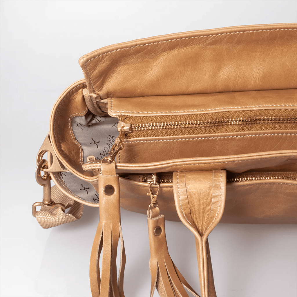 Thandana Noa Leather Handbag | Print Faux Fur - KaryKase