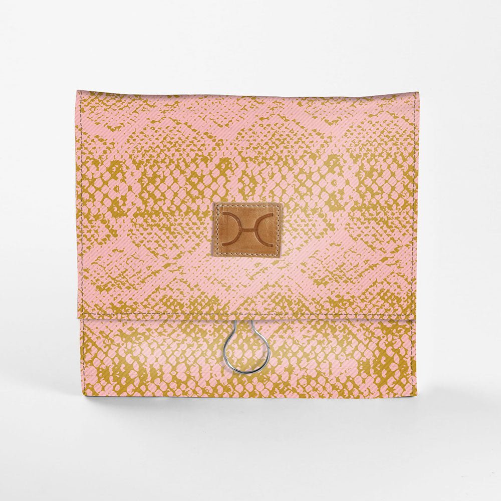 Thandana Roll Up Laminated Fabric Toiletry Bag With Hook - KaryKase