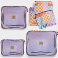 Thandana Travel Luggage Organiser Pods - 6 Piece Set | Checker - Preppy - KaryKase