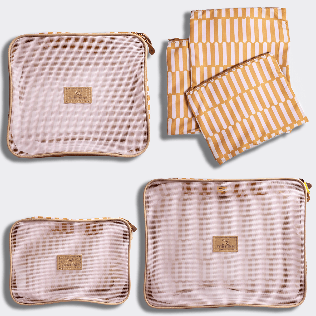 Thandana Travel Luggage Organiser Pods - 6 Piece Set | Indie - Sunset - KaryKase