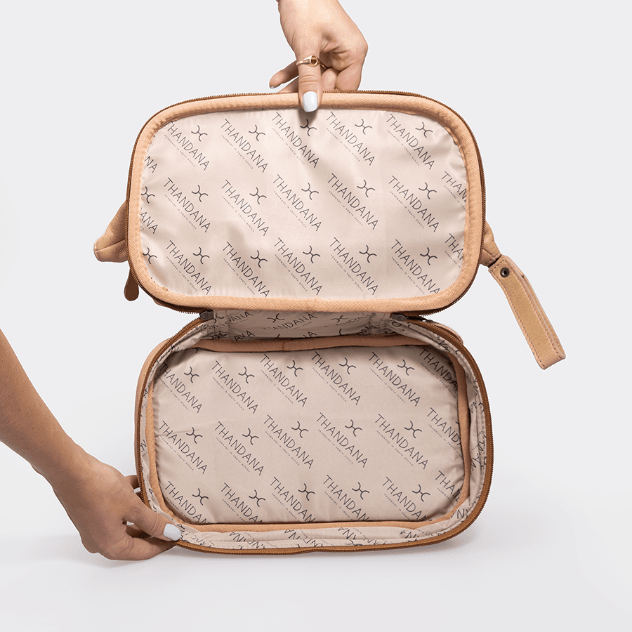 Thandana Unisex Leather Wash Bag - KaryKase