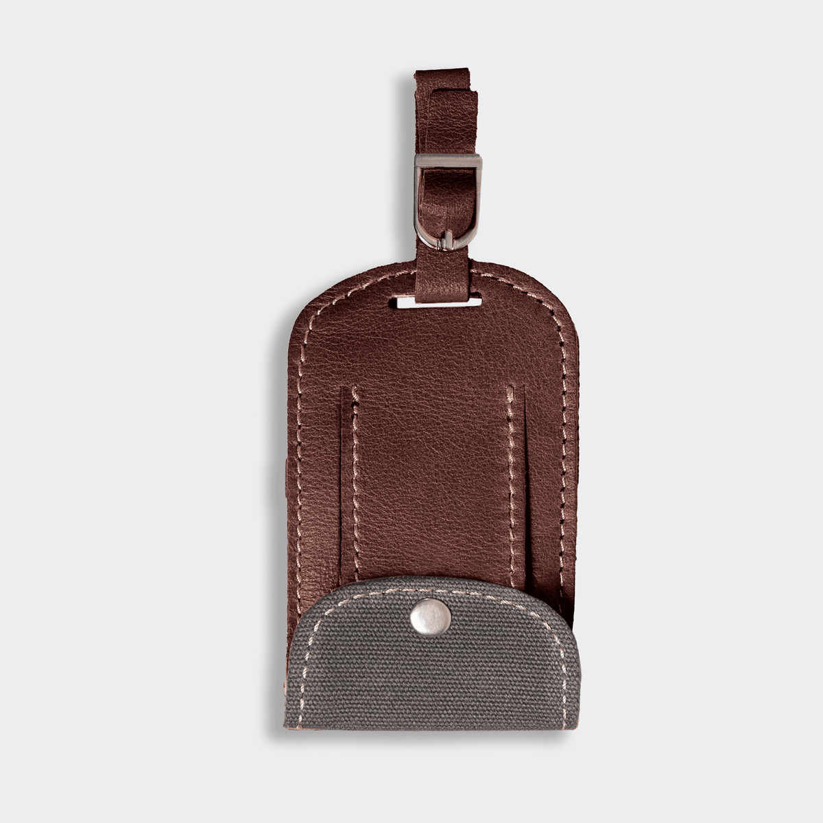 Thandana Wax Canvas & Leather Luggage Tag - KaryKase