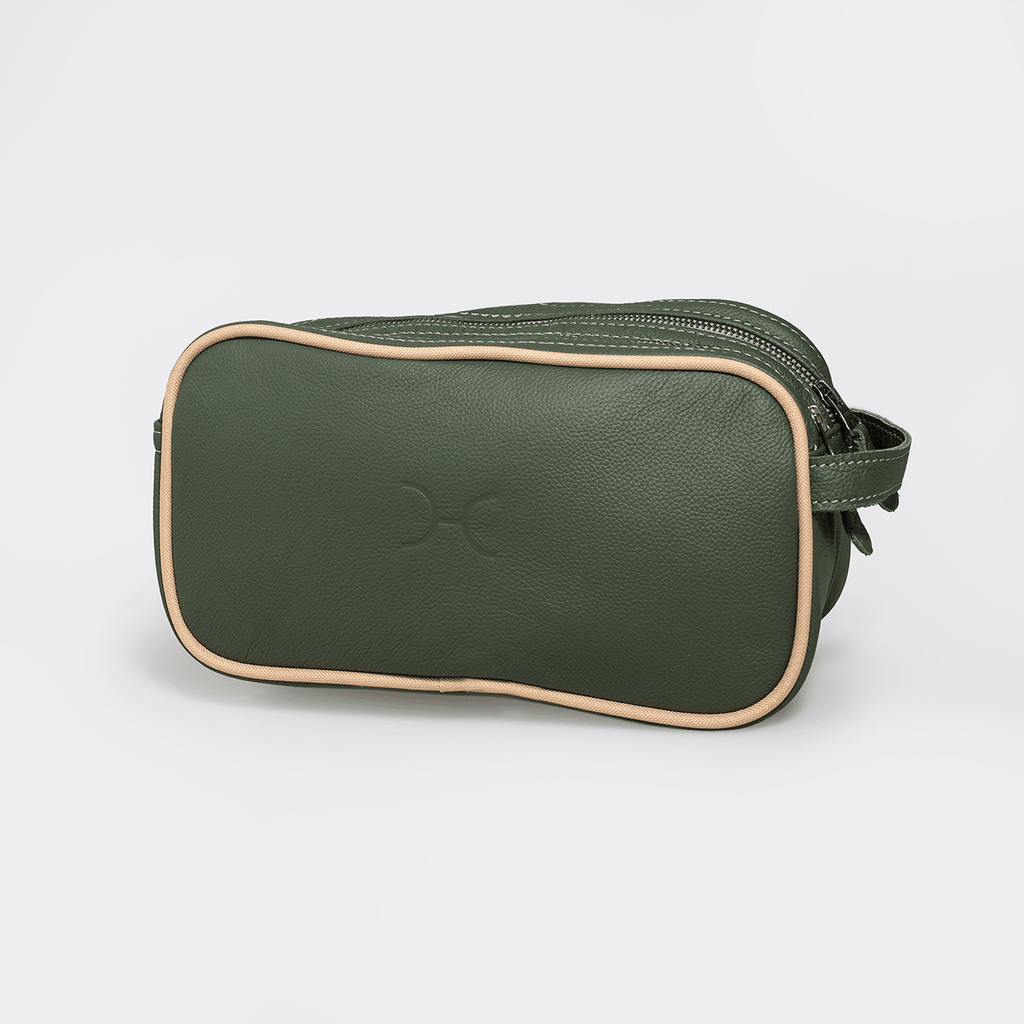 Thandana Womens Double Zip Vanity Leather Case - KaryKase