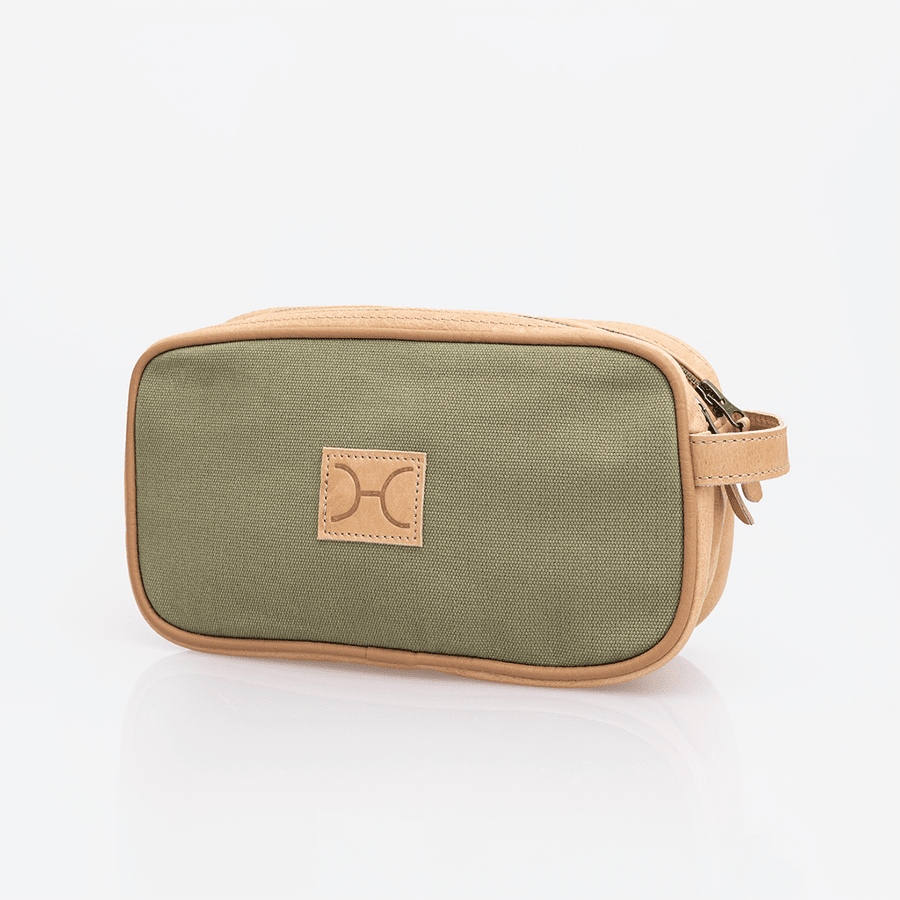 Thandana Womens Double Zip Vanity Wax Canvas Case - KaryKase