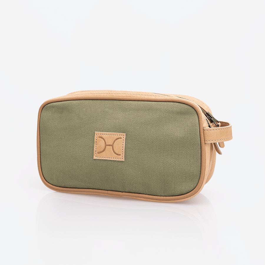 Thandana Womens Double Zip Vanity Wax Canvas Case - KaryKase