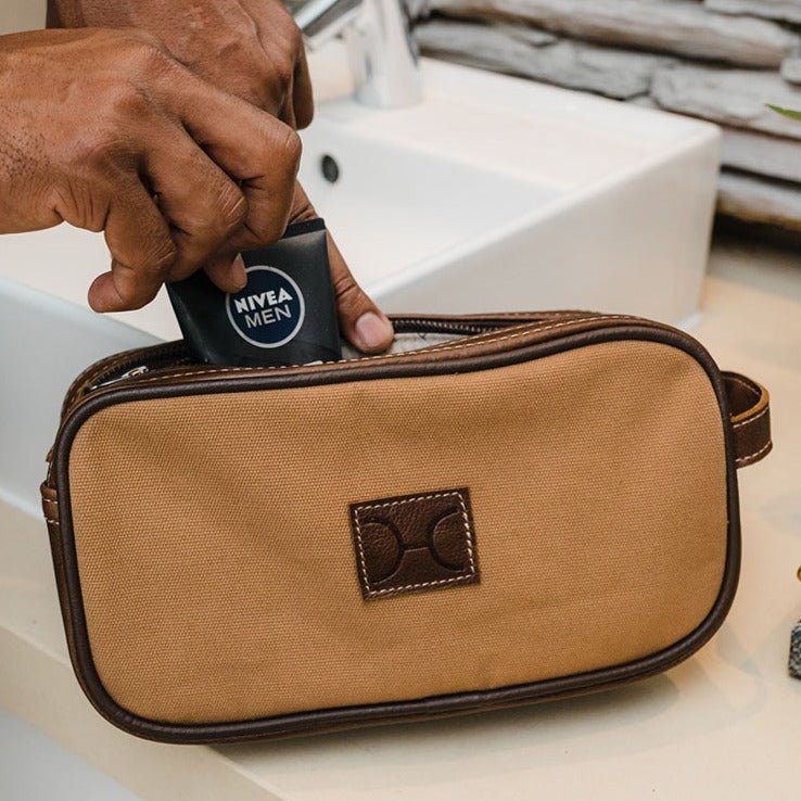 Thandana Womens Double Zip Vanity Wax Canvas Case - KaryKase