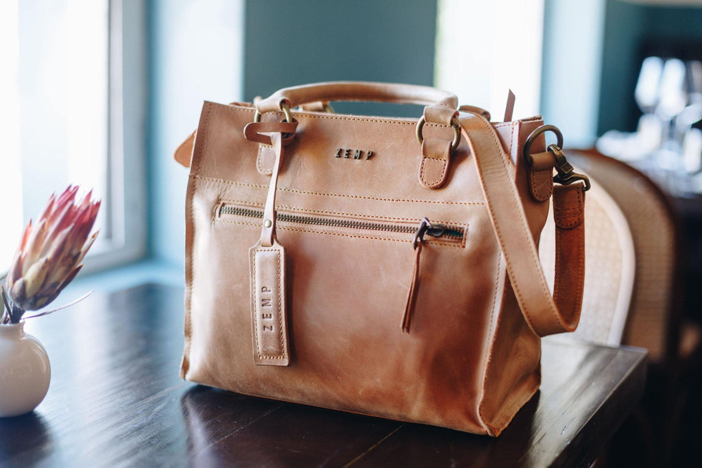 Zemp Bastille Grab and Go Handbag | Waxy Tan - KaryKase
