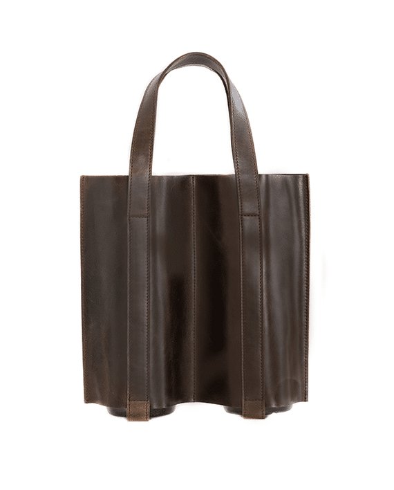 Zemp Picnic 2 Leather Wine Carrier | Waxy Brown - KaryKase